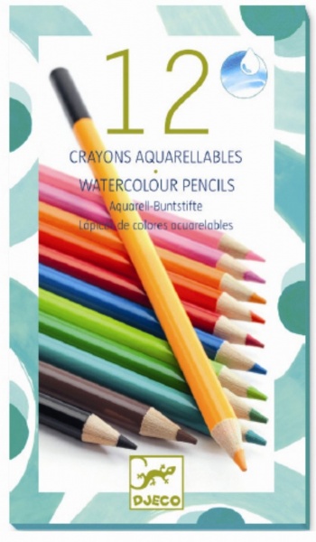 Djeco 12 Colouring Pencils (Various Designs)
